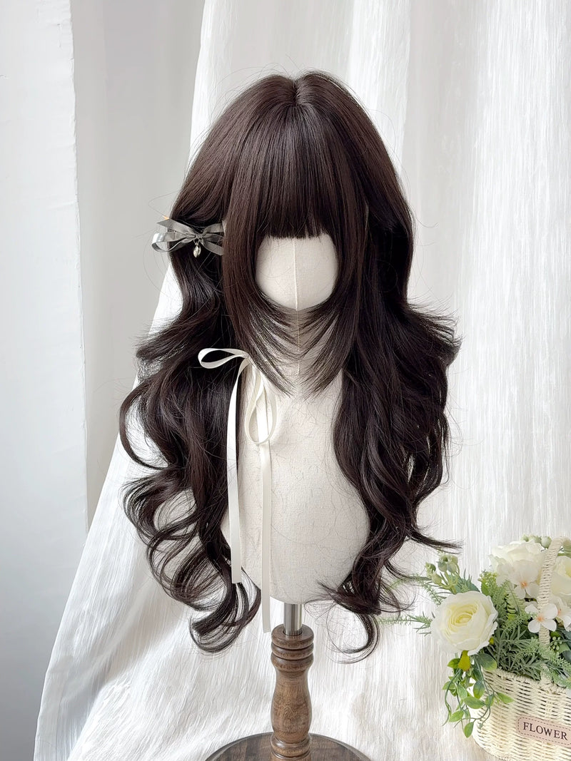 Kunkun Fish Poppy black-brown long wig - view 4
