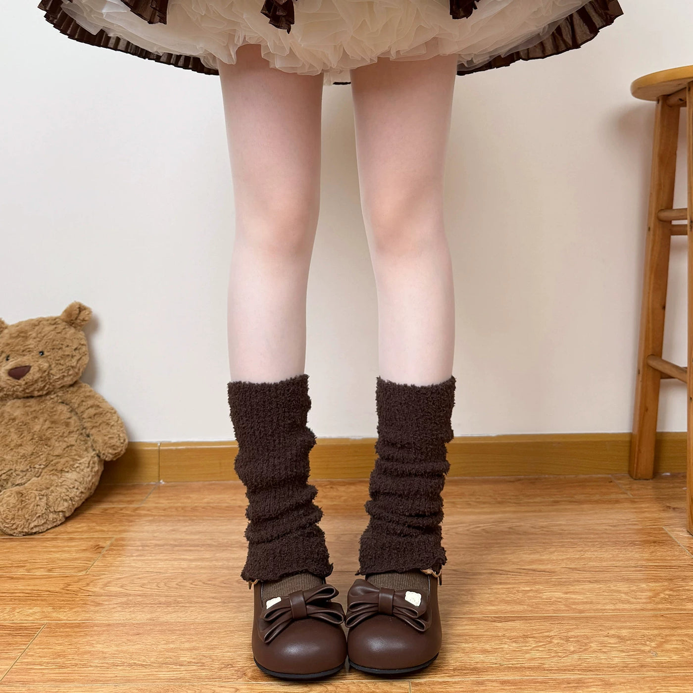 Chubby Bear Tales - Antique Doll - Slouch Leg Warmers in Solid Colours