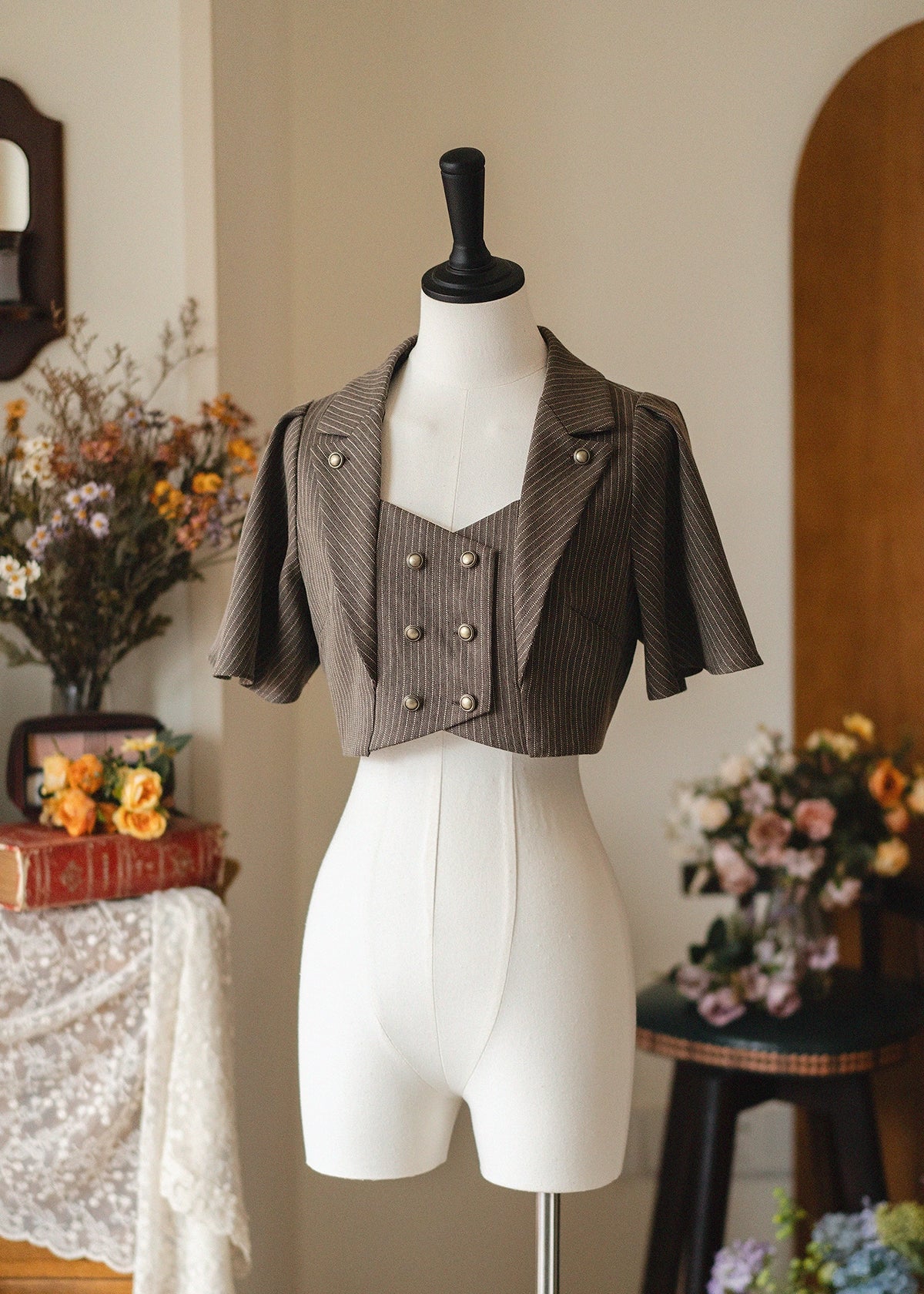 Forest Stationery - Classic Lolita SK Suit With Shirt And Coat (2XL L M S XL) 42087:725919