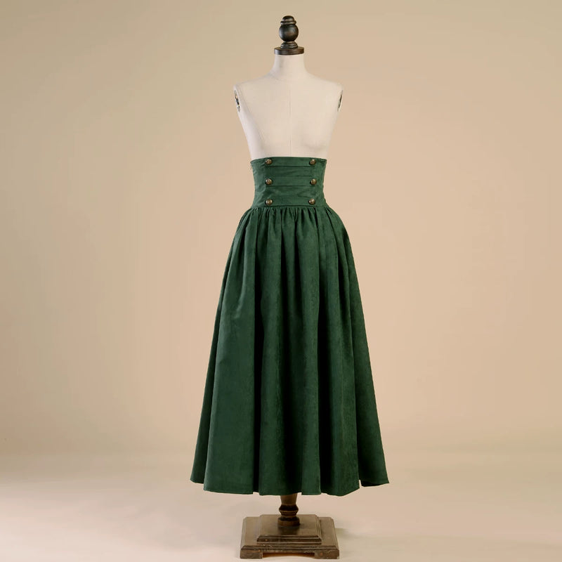 LACE GARDEN - Magic Academy - High-Waist Full Skirt Set with Ruffled Blouse