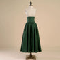 Green long skirt / S
