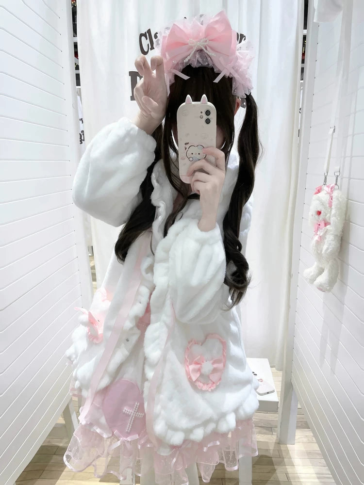 Chai Huhu Soft Bunny Plush Lolita Coat & Separates — additional product view
