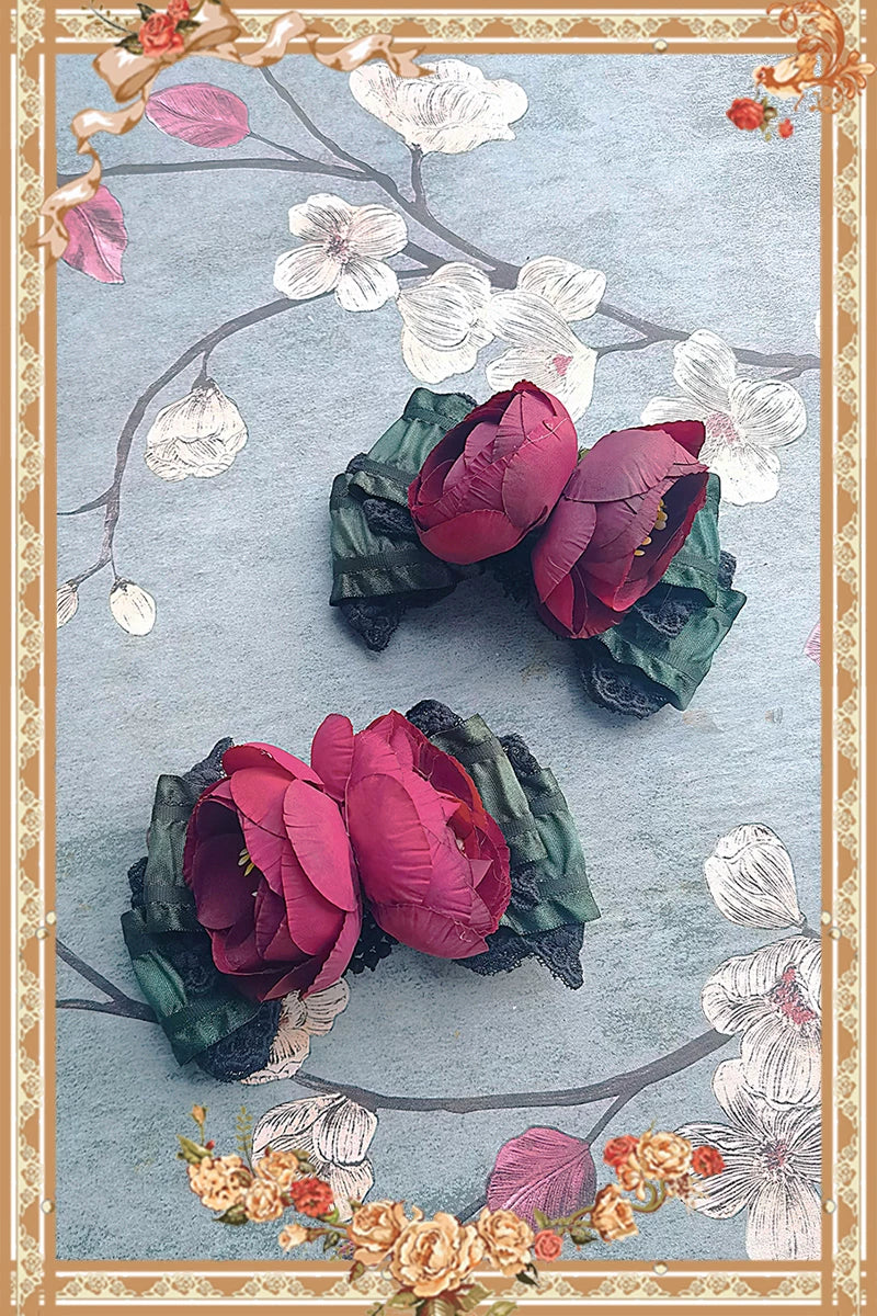 Infanta - Floral & Velvet - Lolita Hair Accessories