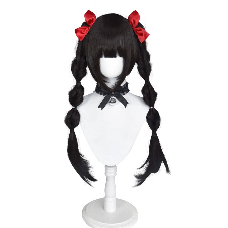 70cm detachable twin ponytail wig - view 3