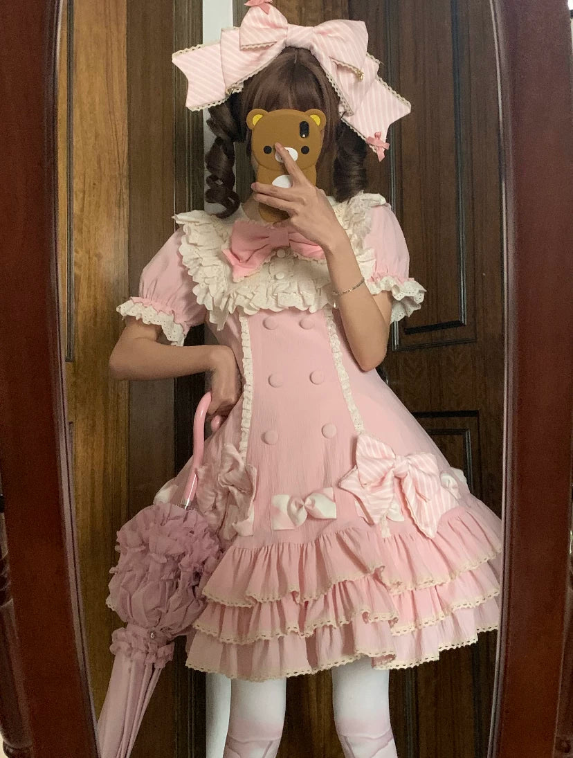 Sweetheart Dream Machine - Heartfelt Doll - Pink OP Dress with Tiered Cake Skirt