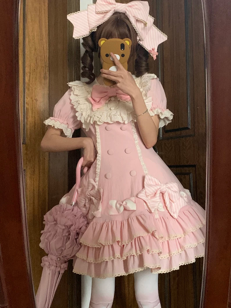 Sweetheart Dream Machine - Heartfelt Doll - Pink OP Dress with Tiered Cake Skirt