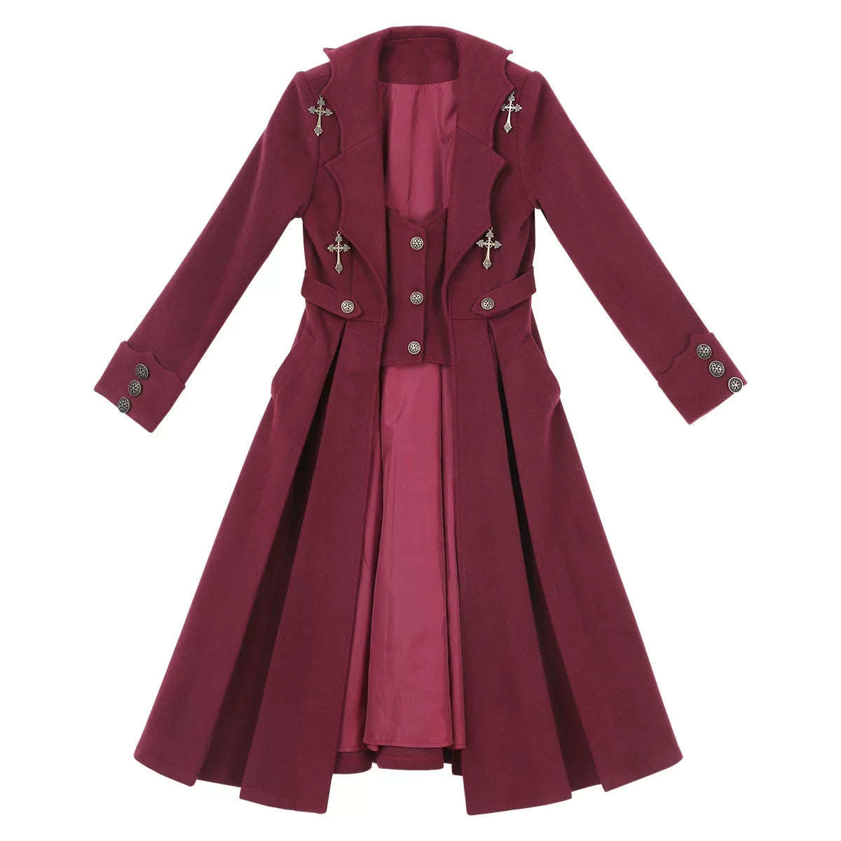 Cornfield Lolita - The Legend of Dracula - Ouji coat with layered vest-effect construction