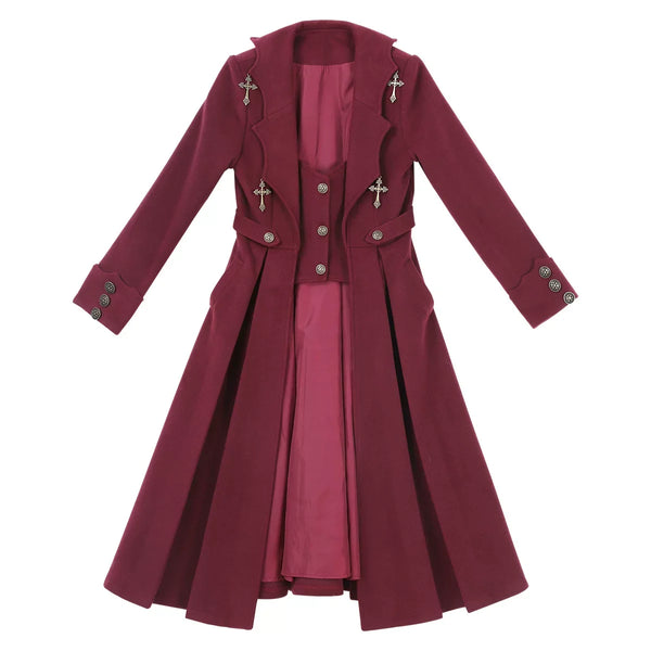 Cornfield Lolita - The Legend of Dracula - Ouji coat with layered vest-effect construction