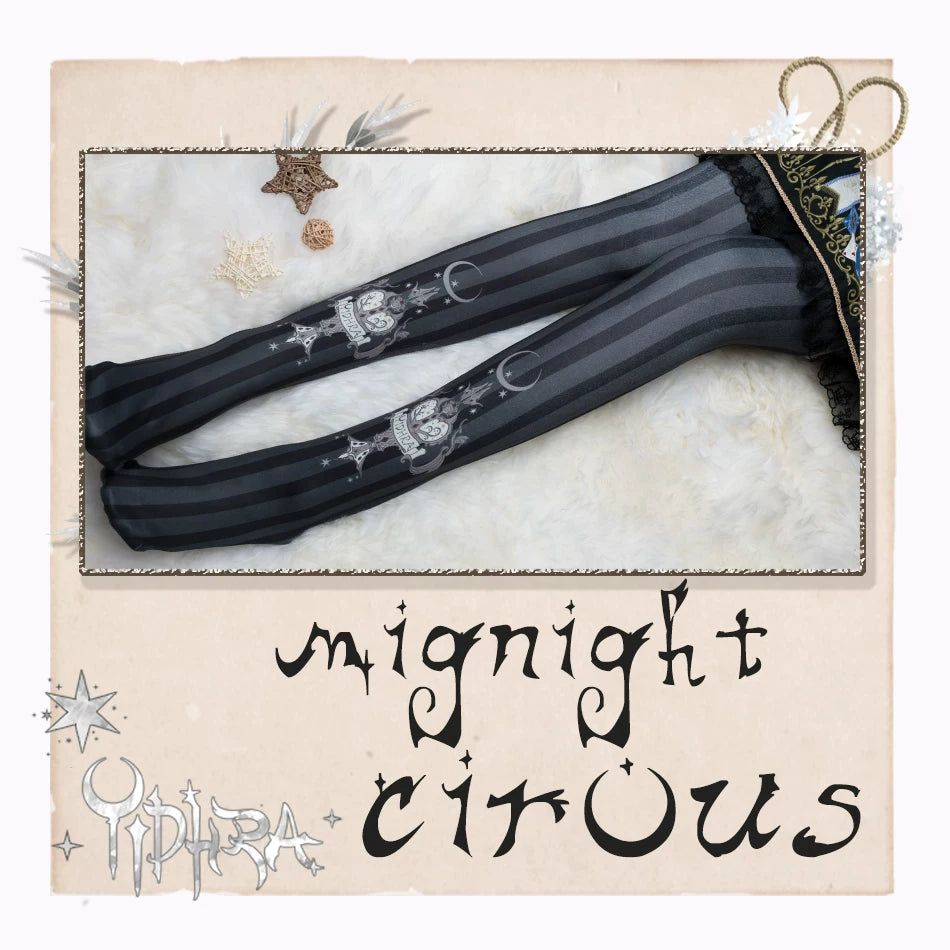 Yidhra Midnight Circus Printed Lolita Tights – detail view 14