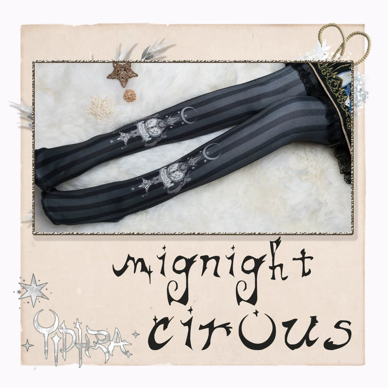 Yidhra Midnight Circus Printed Lolita Tights – detail view 14