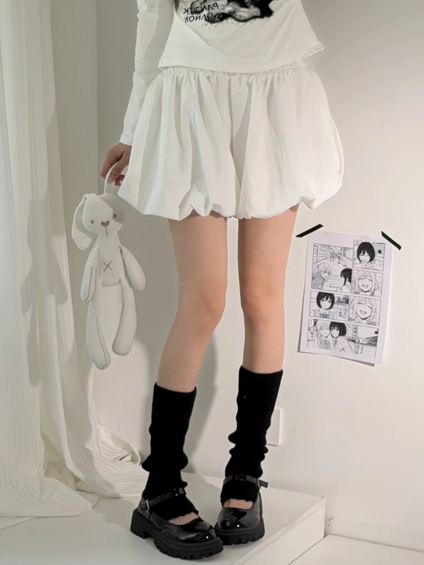 Fantasy Doll - Basic Knit - Footed Knit Leg Warmers with Ribbed Texture