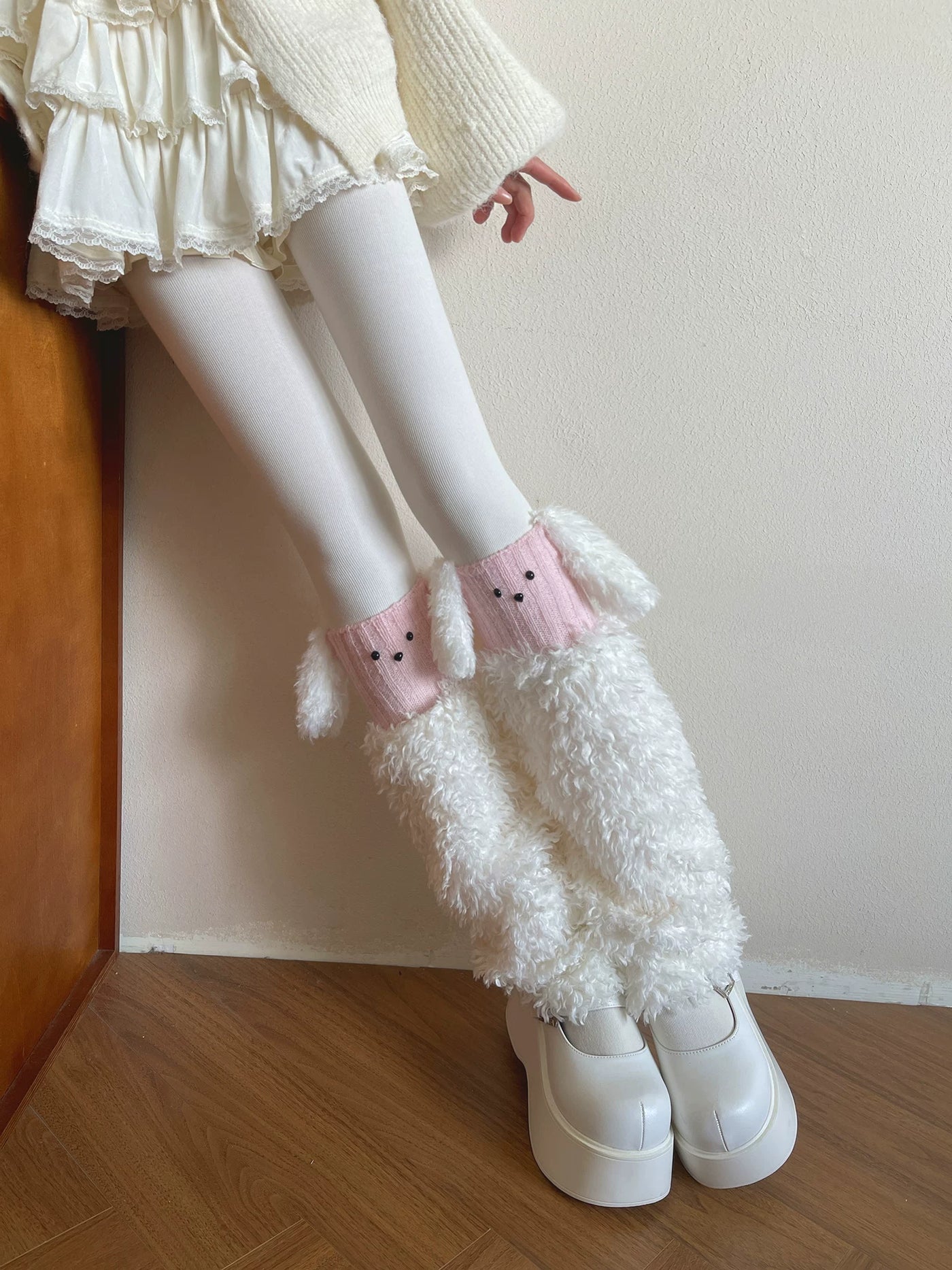 Sock Noble - Big-Eared Dog Layers - Socks with curly-fur cover options