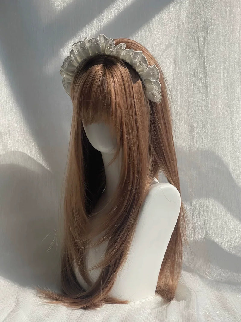 Peninsula Iron Box milk-tea champagne long straight wig - view 5