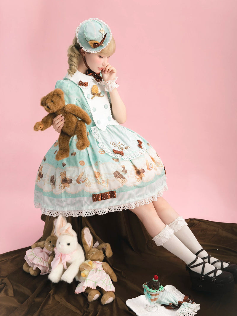CutieVolta - Forever Happy Patisserie - Sweet Lolita OP & JSK Collection - product detail 3