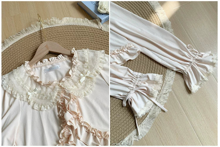 With PUJI - Half Summer - Sweet Lolita Sun Protection Bolero, Lace & Bow