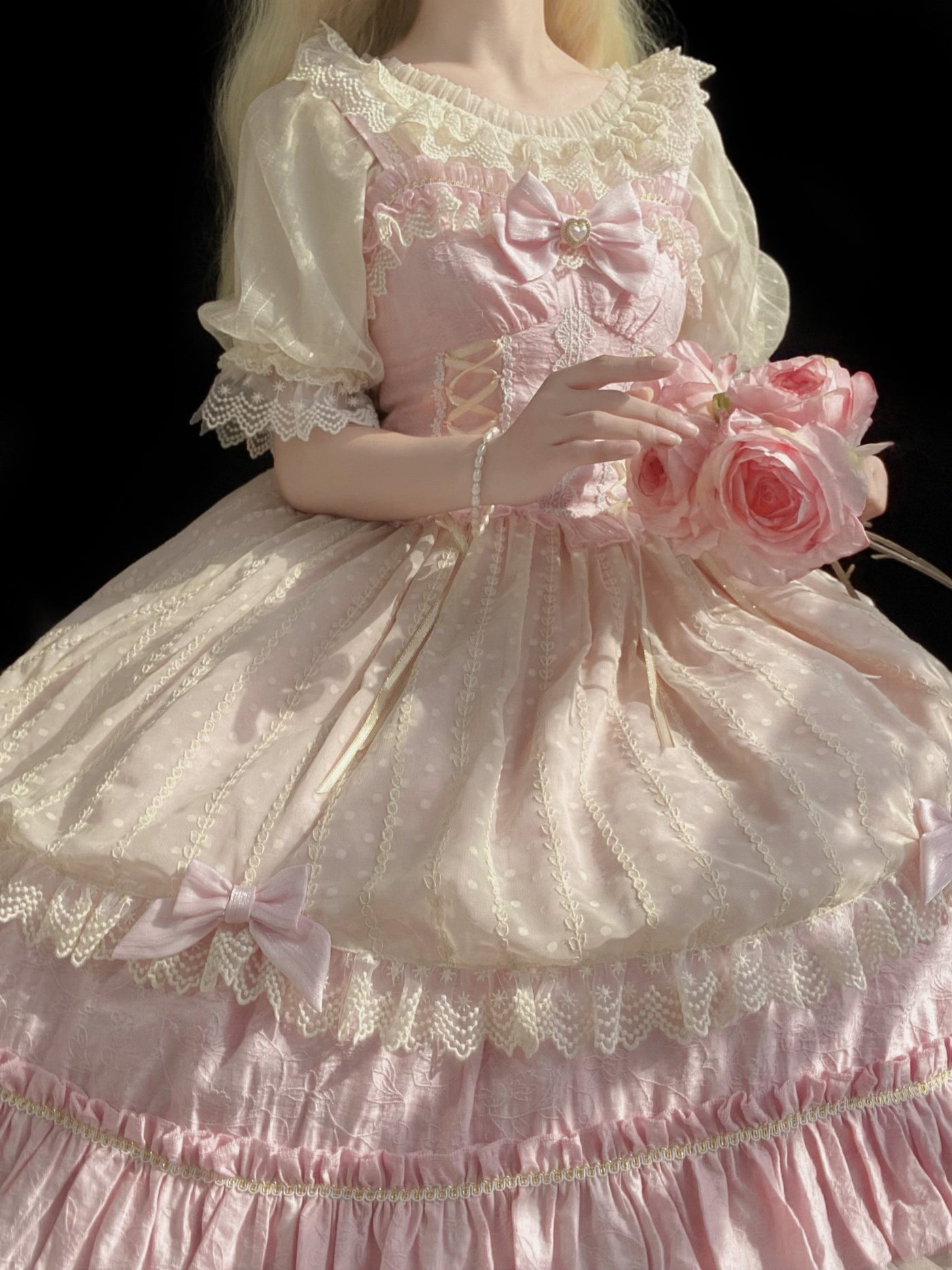 DMFS Lolita - Classic Lolita Shirt Short Sleeve - Chiffion Blouse Innerwear