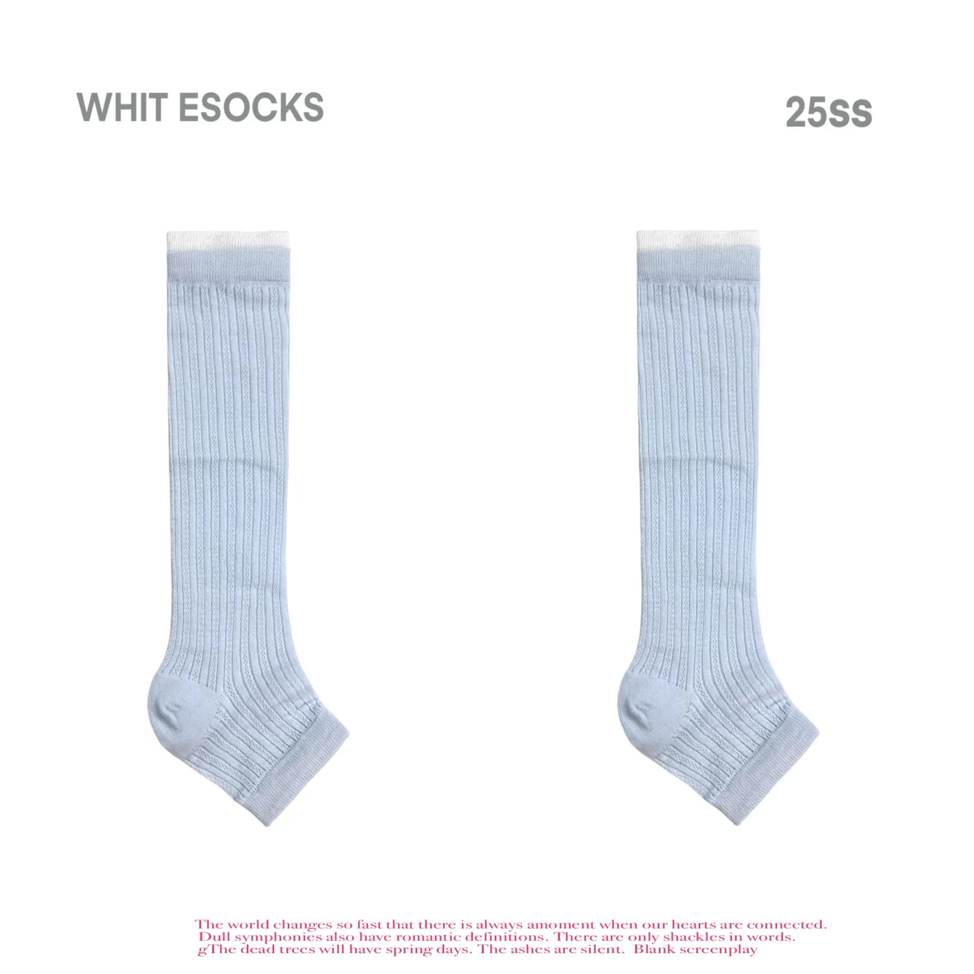 White Socks - Spliced Stripe - Striped Mid-Calf Socks with 2- and 3-Pair Sets