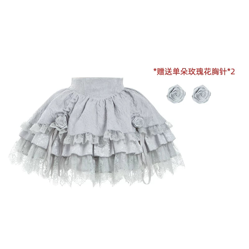 With PUJI - Twilight - Gothic Witch Lolita SK Suit Bodice Mermaid Dress detail view 10