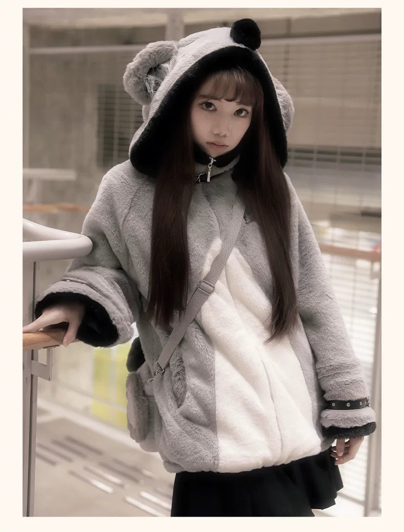 Baozi Pig - Sleeping Koala - Plush Coat with Matching Leg Warmers or Koala Bag