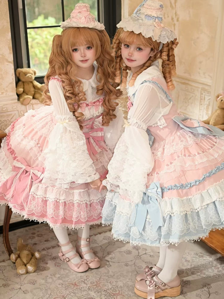 Qianmu Original - Maiden's Whispers - Tiered Sweet Lolita JSK