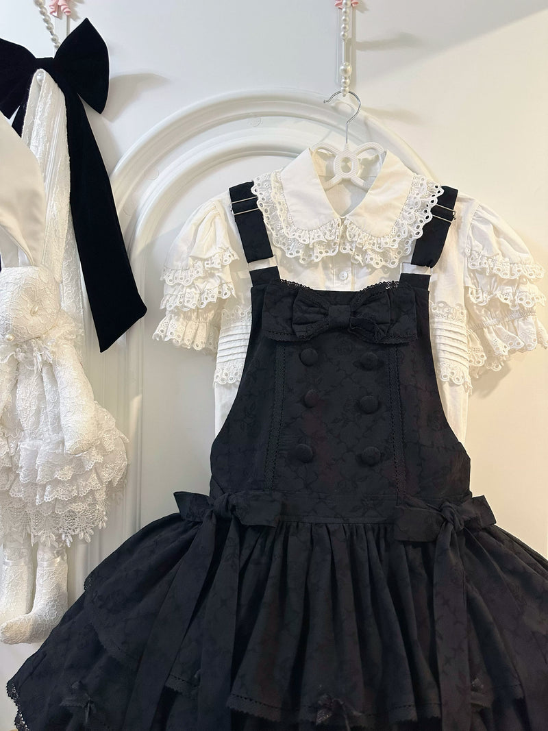 White Tea Story - Mianmian Ice - Three-tier 100% cotton lolita jumper