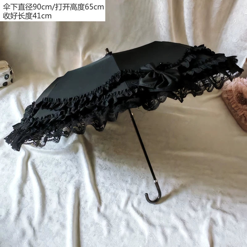 Independent Brand - Tiered Lace Two-Fold Lolita Parasol - product image 15