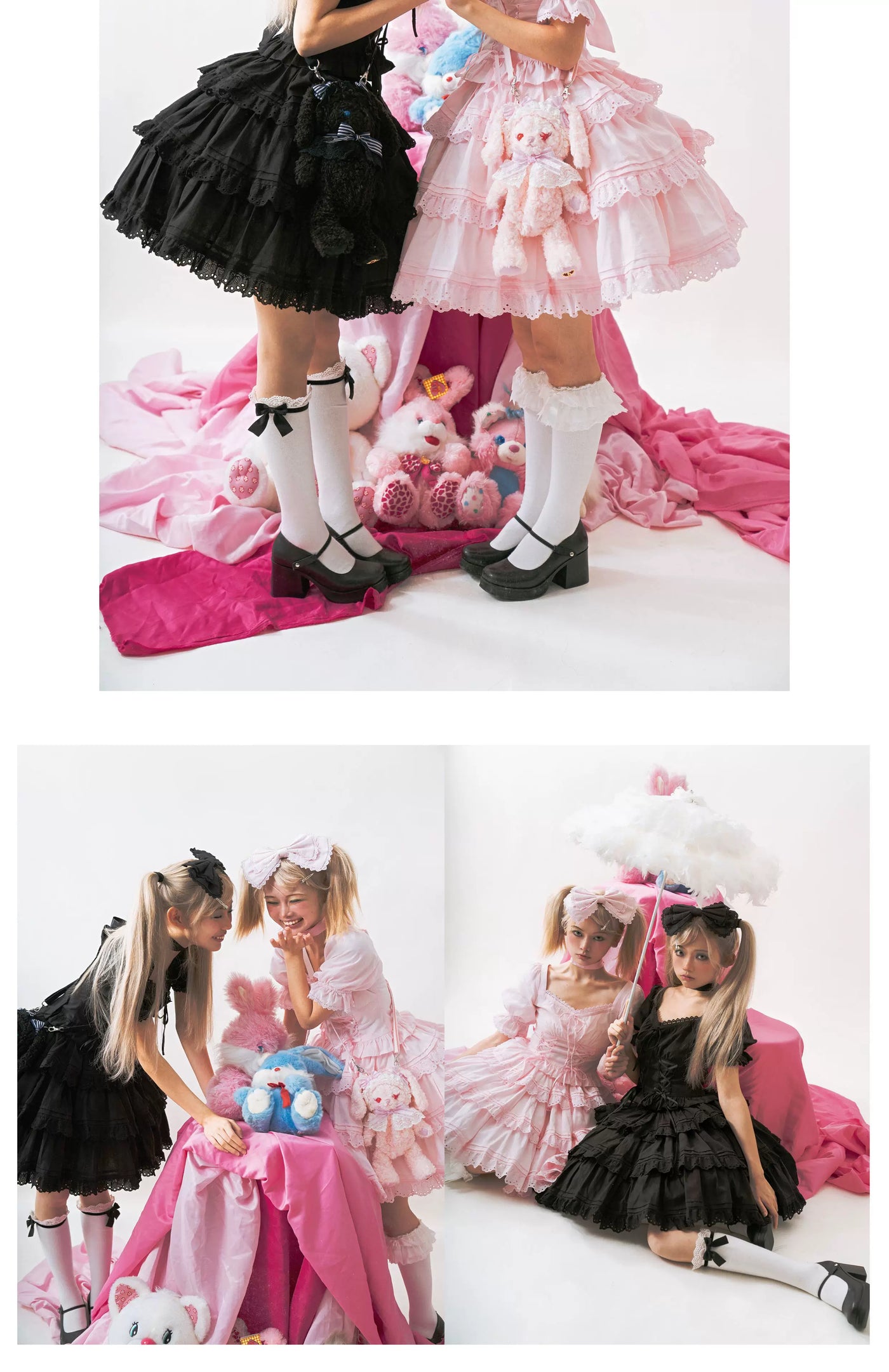 WF - Doll-Sense Solid Lolita Dress - Solid-color cotton Lolita dress