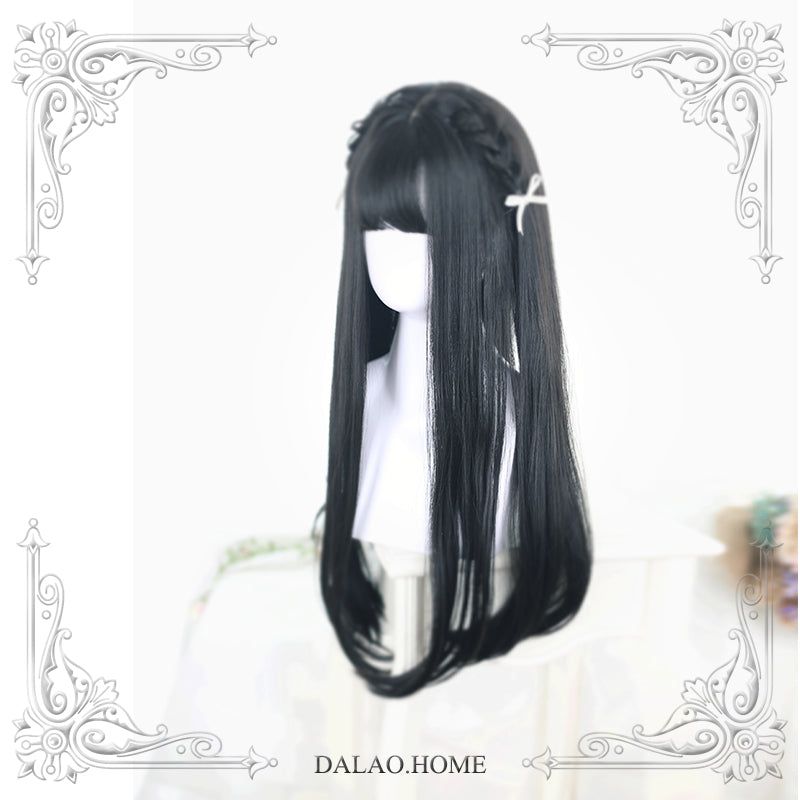 Dalao Home - Lolita JaneNye 65cm Straight Wig - Black Wig
