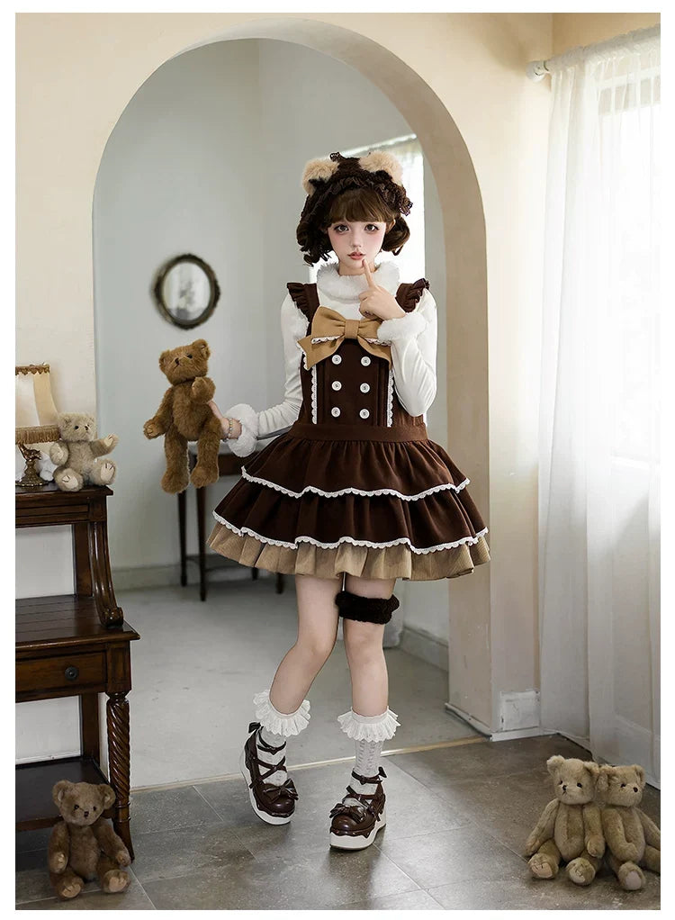 With PUJI - Snowlight of Tokamachi - Kawaii Lolita JSK, Animal Ear Headband