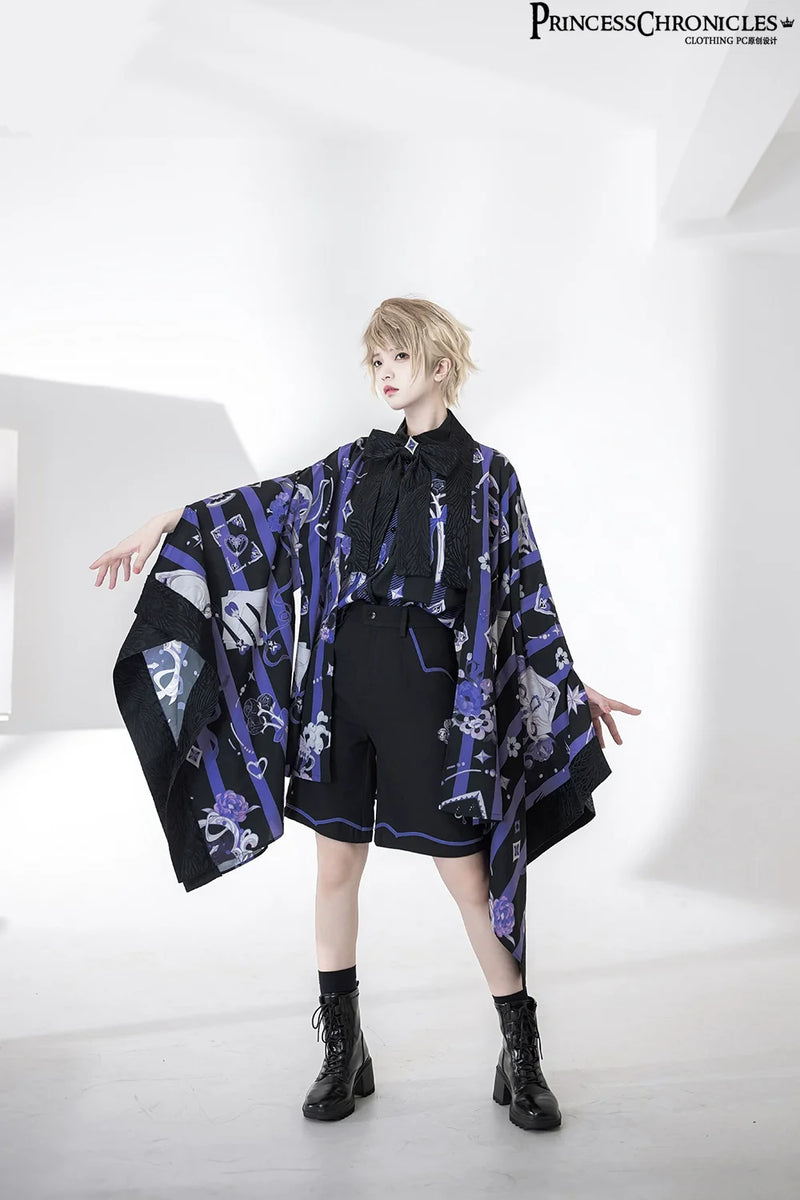 Princess Chronicles - Summer Sunscreen Loose Vintage - Printed Haori Outerwear Innerwear