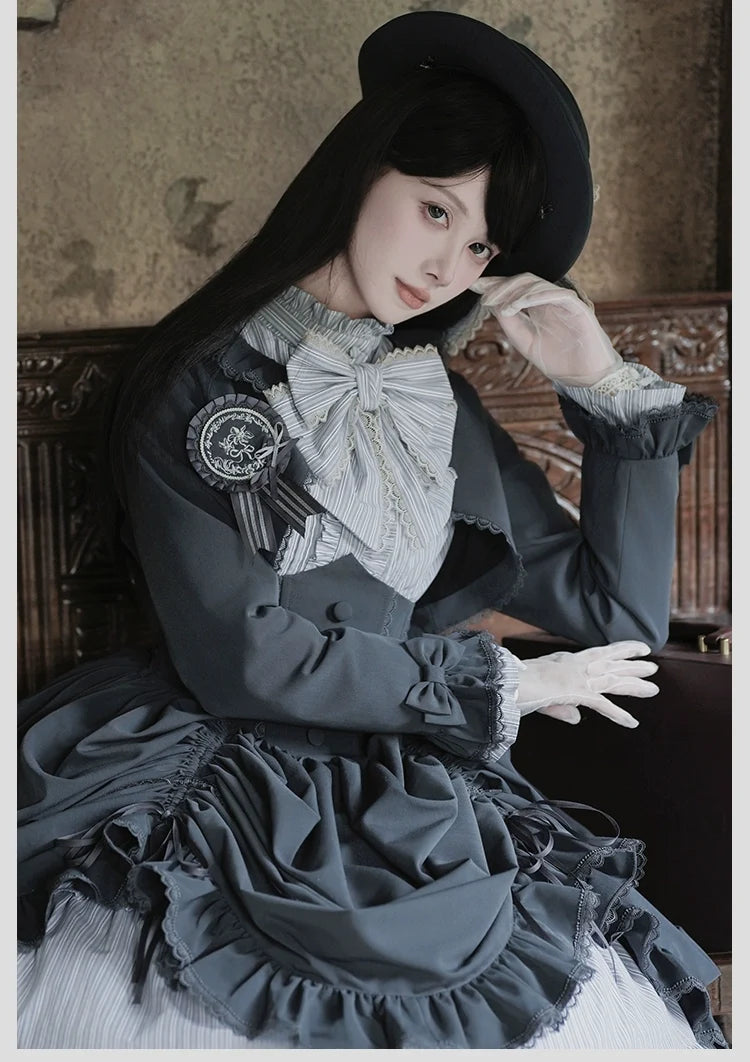 Alice Girl - Duke of Victoria - Classic Lolita SK & Overskirt Set