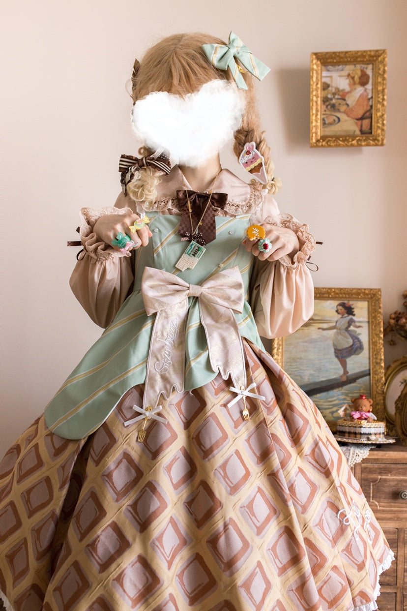 Halloween Alice - Rainbow Candy - Sweet Lolita candy-shaped ring, brooch or hairclip with star details - product detail 7