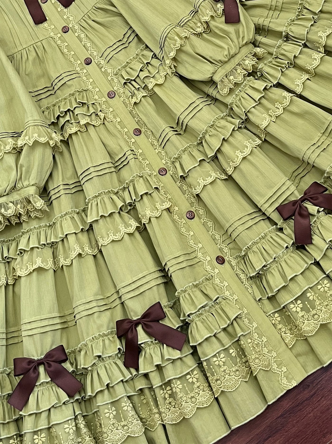 Carol Goddess - Tasha's Garden OP - Olive green classic Lolita