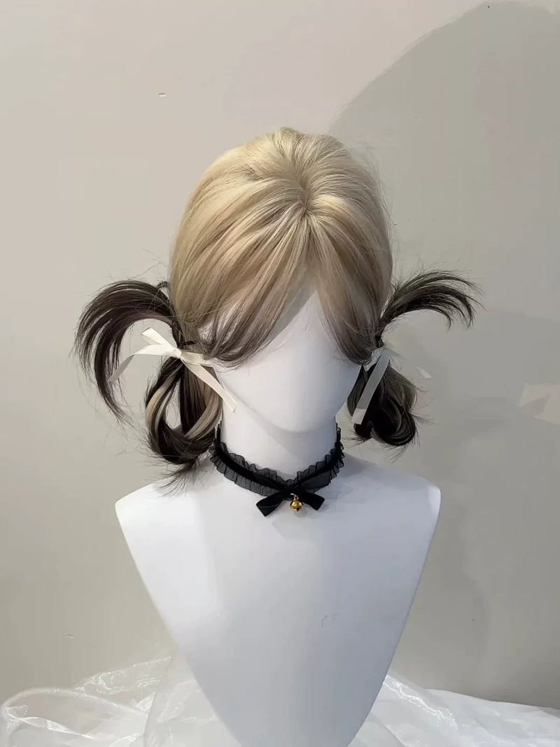 Kunkun Fish Siamese Cat gradient long straight wig - view 4