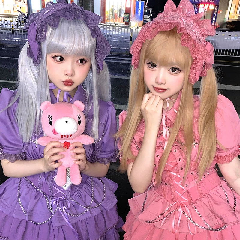 Leopard cat print Gothic Lolita JSK dress with elegant design from Lolita Fetch, featuring a stylish cross detail and leopard pattern.