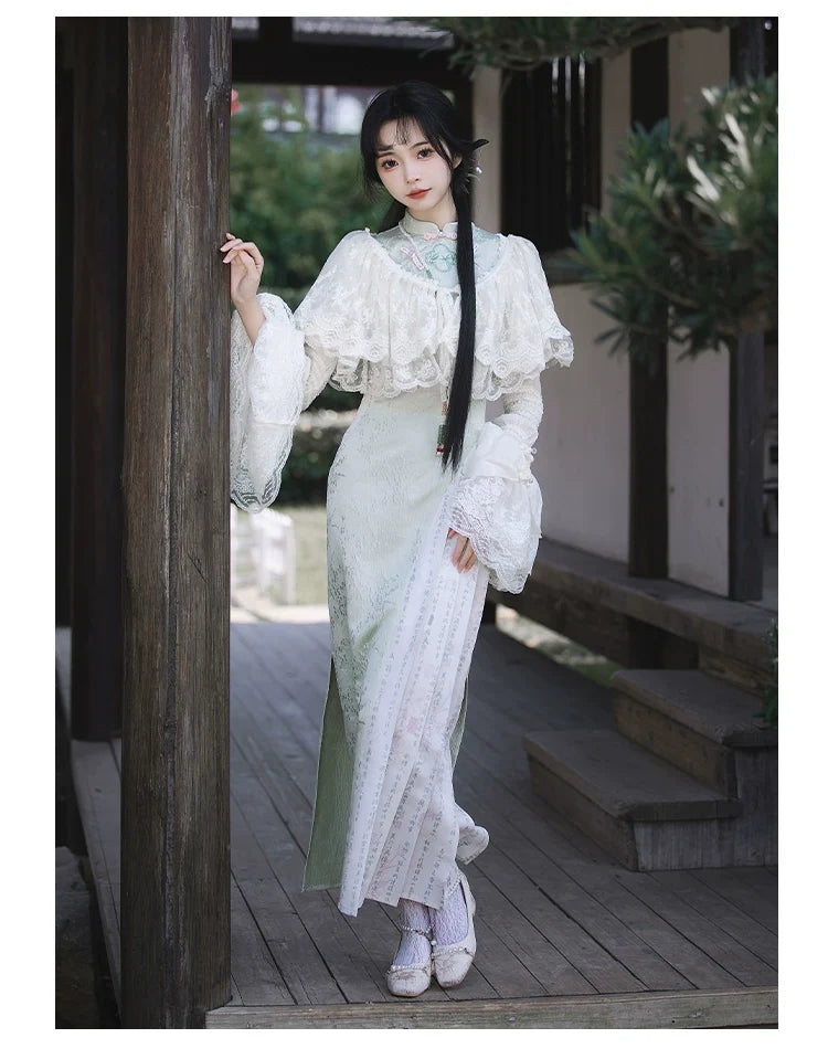 With PUJI - Love Poem - Classic Lolita Shawl 3-Color Versatile Spring Innerwear