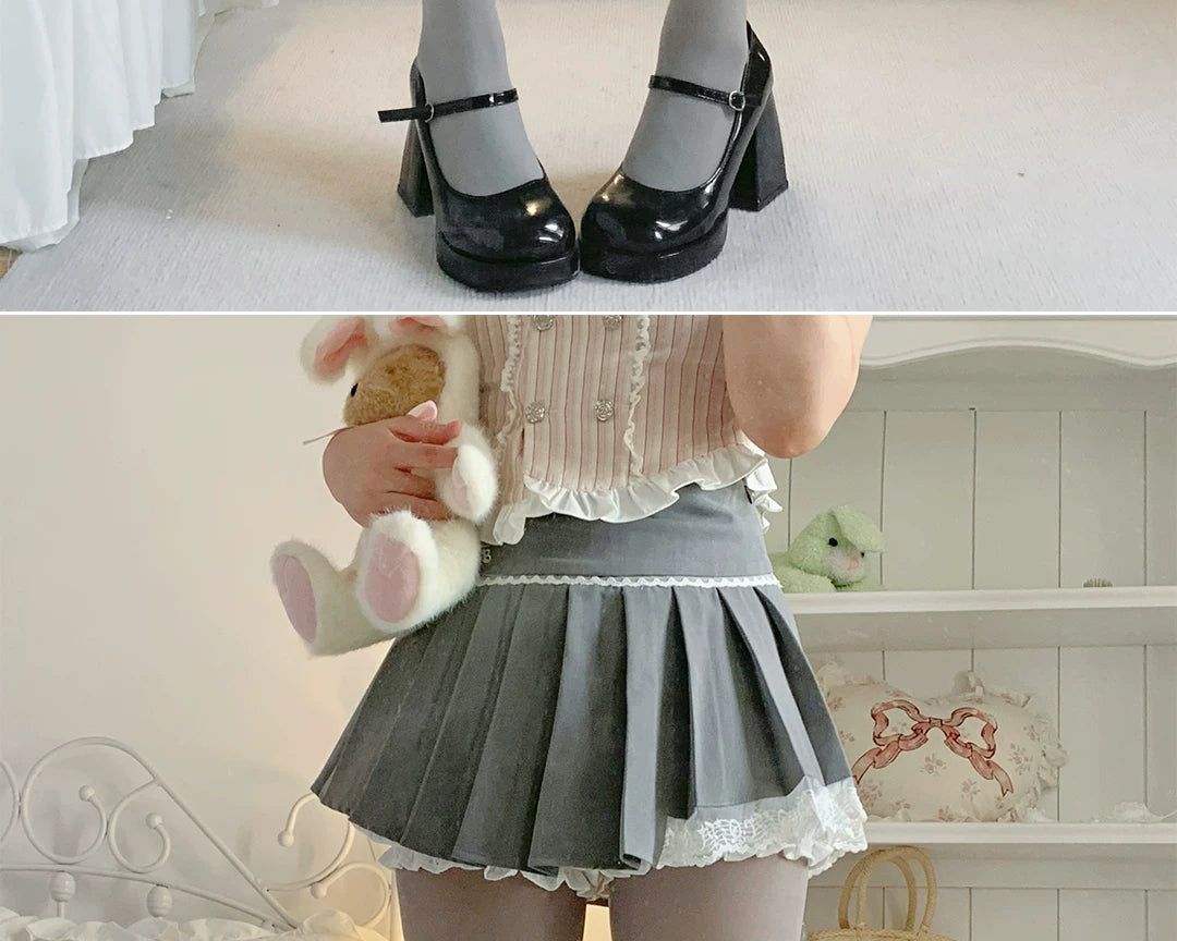 roji roji - Milk Gray 80D - 80D Milk-Gray Tights or Over-the-Knee Socks