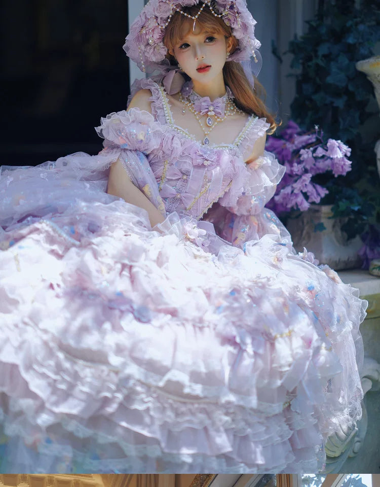 Lolita - Princess on the Run - Lilac formal lolita JSK