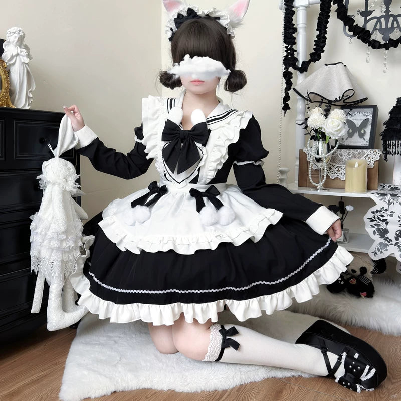 Lady Han Sweet Bunny Ball Lolita Fetch dress featuring a cute, sweet-themed design with bunny accents and elegant details.
