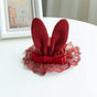 Wine Red Bunny Ear Mini Hat (one size, select M) Pre-order in stock / S