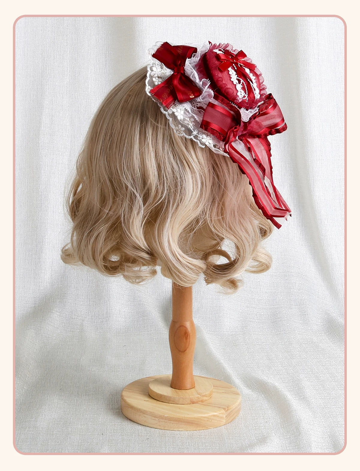 Stardust Rose - Rose Bow Collection - Headwear with red rose motifs