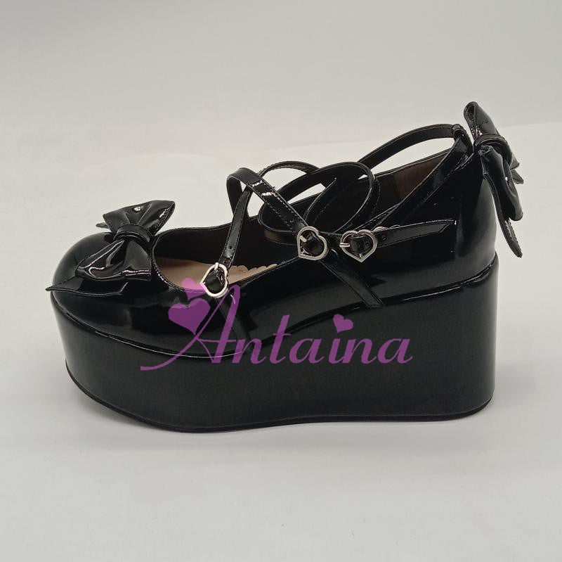 Antaina - Lolita Bow Platform Shoes Multiple - Colors Shoes