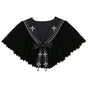 S / black thin shawl