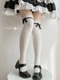 One Size / Black over knee socks
