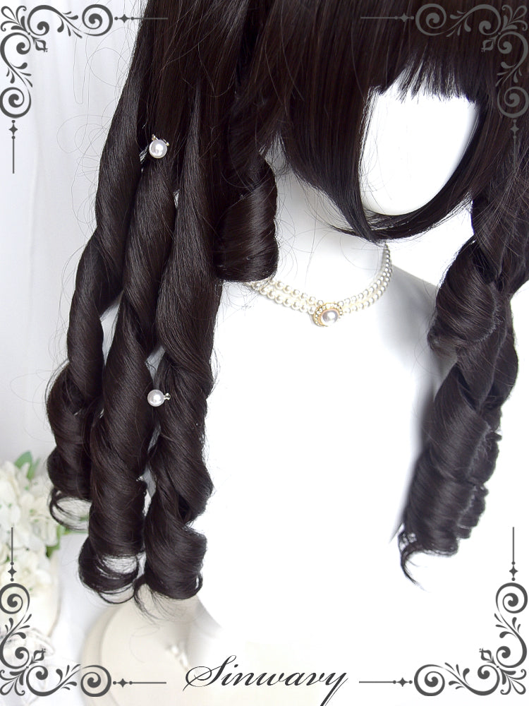 Sinwavy - Retro Elegant Roman Curl Double - Ponytail Wig Wig