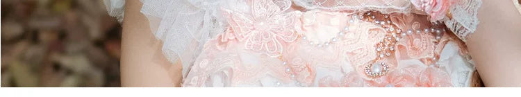 Handmade - Floral Bonnet Headwear - Sweet lolita bonnet headwear