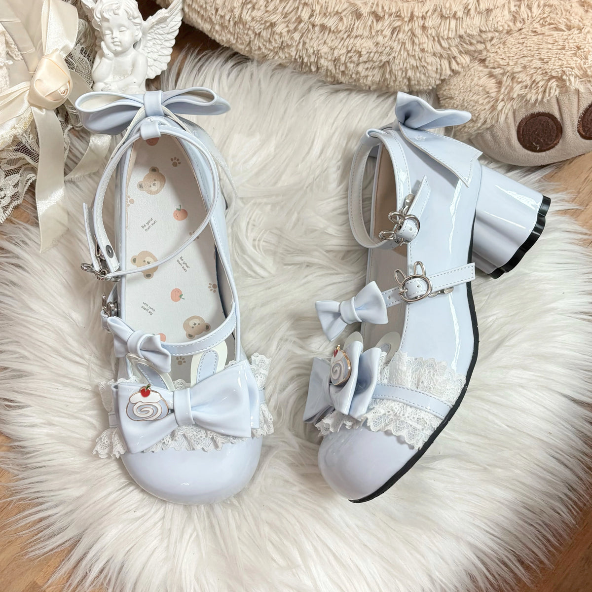 Rampaging Bear Little Bunny Roll bow Mary Jane shoes - view 7