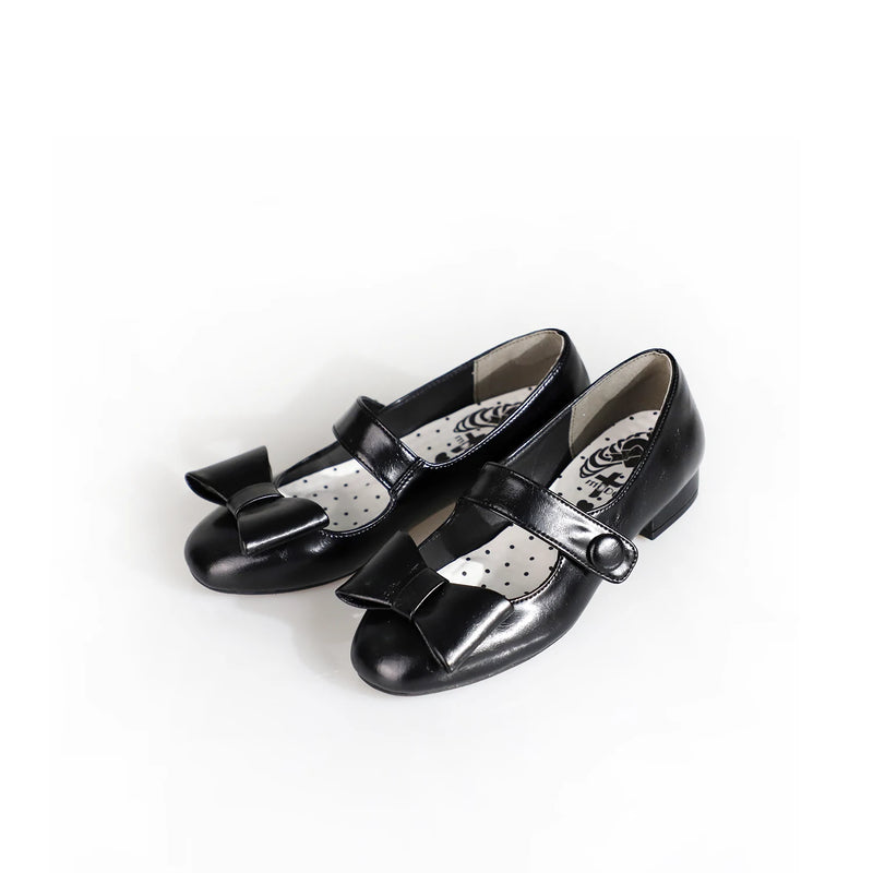 MODO Soft Candy New Edition Pointed-Toe Bow Lolita Shoes – Black – view 8