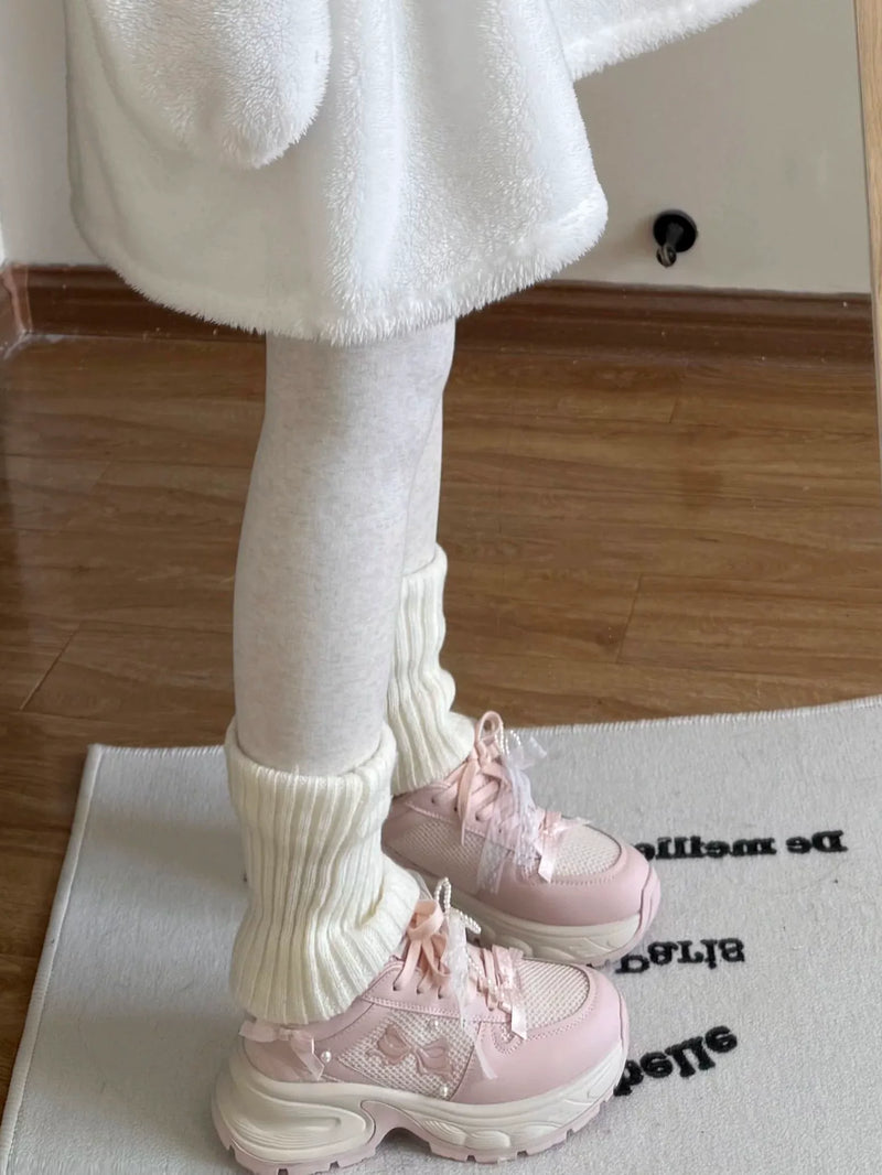 Sheep Puff Galaxy Sweetheart Lo-Run Lolita sneakers featuring a colorful galaxy design and cute, sweetheart-shaped accents.