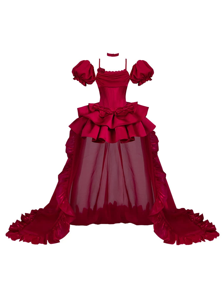 With PUJI - Duet - Lolita Outfit Set, Boned Bodice Detail detail view 5